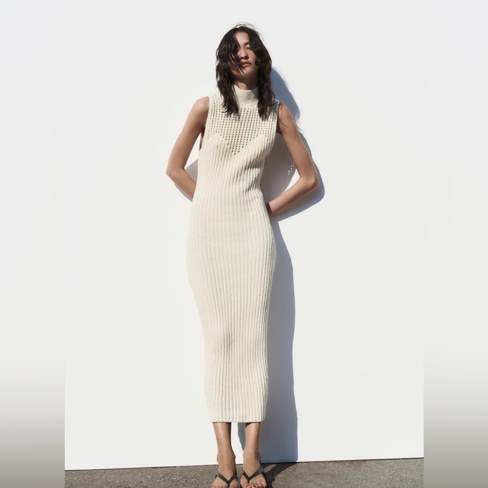 ZARA- long Chenille dress